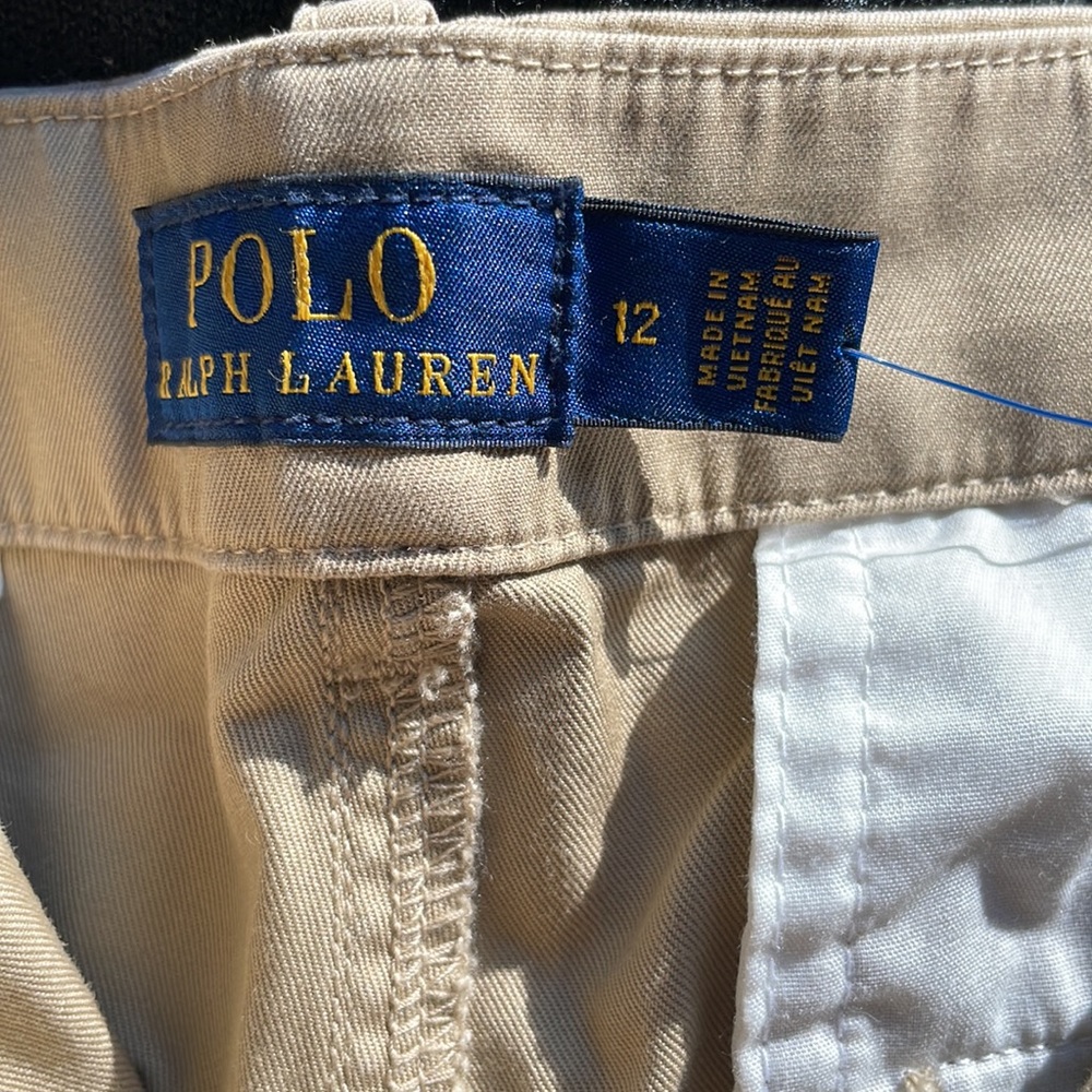 Polo Ralph Lauren Khaki Shorts size 12 - Picture 4 of 6